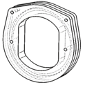 Snipe Tacktick 'Donut' Bracket for Persson
